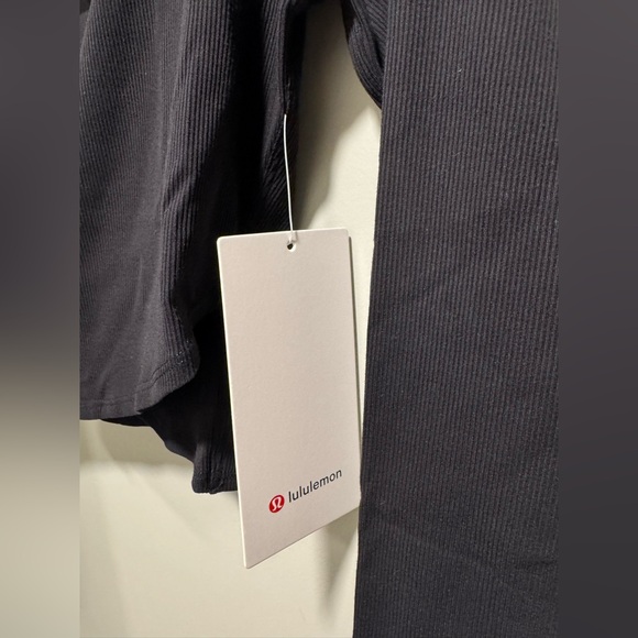 Lululemon Nulu Ribbed Wrap-Front Long-Sleeve Shirt Heart - Picture 8 of 12